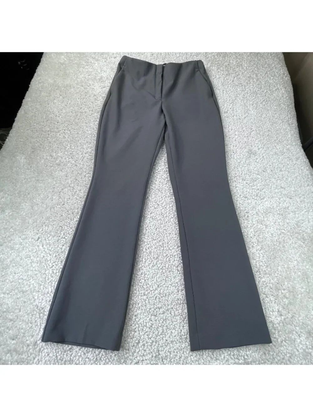 Express Supersoft Twill Boot High Rise Trouser Pants Gray Womens Medium